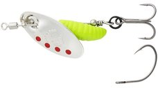 Lingurita Rotativa Savage Gear Spinner Grub Nr.0, Silver Red Lime, 2.2g
