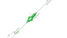 Montura Madcat Adjusta B River Worm&Squid 100mm, 2x8, 0, 160cm, 40g