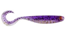 Mustad Mezashi Curly Tail Minnow Purple Magic, shad de 9 cm, 6 bucati