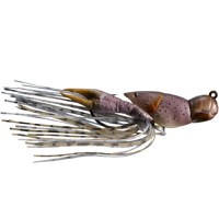 Naluca Livetarget Hollow Crawfish Jig, culoare Grey-Brown, 4cm, 11g - 1