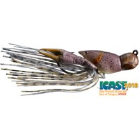 Naluca Livetarget Hollow Crawfish Jig, culoare Grey-Brown, 4cm, 11g - 2