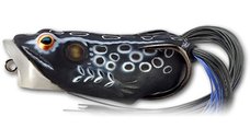Naluca Livetarget Hollow Frog Popper, culoare Black-Black, 6.5cm, 14g