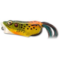 Naluca Livetarget Hollow Frog Popper, culoare Emerald-Red, 6.5cm, 14g - 1