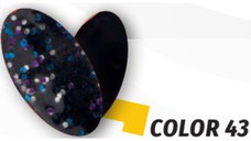 Oscilanta Herakles Leaf, Culoare 43 - Holo Black, 0.9 g