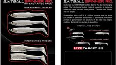 Rezerva Spinnerbait Livetarget Rig, Large, culoare Pearl White-Silver