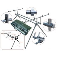 Rod Pod 4 lansete aluminiu Baracuda RP 3 - 1