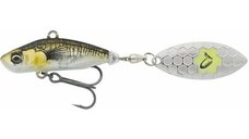 Savage Gear 3D Sticklebait Tail Spin, Sinking, 8cm, 18g, Green Silver Ayu