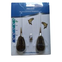 Set 2 momitoare feeder Cralusso Sensitive Method (Greutate plumb: 40g) - 1