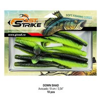 Shad Fast Strike Down Shad 9cm, 10cm/plic, Avocado - 2