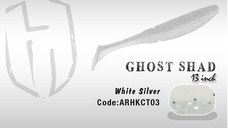 Shad Ghost 13cm White / Silver Herakles