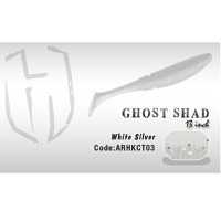 Shad Ghost 13cm White / Silver Herakles - 1