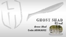 Shad Ghost 8.5cm Green Shad  Herakles