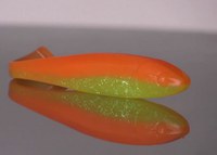 Shad ILLEX Magic Slim Orange Chartreuse, 10cm, 10buc - 2