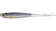 Shad Livetarget Ghost Tail Minnow Drophot, culoare Silver-Smoke, 11.5cm, 4buc
