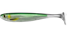 Shad Livetarget Slow-Roll Mullet Paddle Tail, culoare Silver, 12.5cm, 4buc