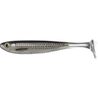 Shad Livetarget Slow-Roll Mullet Paddle Tail, culoare Silver-Black, 12.5cm, 4buc - 1