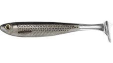 Shad Livetarget Slow-Roll Mullet Paddle Tail, culoare Silver-Black, 12.5cm, 4buc