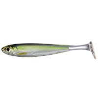 Shad Livetarget Slowroll Shiner Paddle Tail, culoare Silver-Green, 8.5cm, 4buc - 1