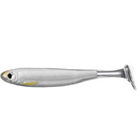 Shad Livetarget Slowroll Shiner Paddle Tail, culoare Silver-Pearl, 10cm, 4buc - 1