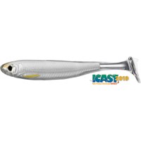 Shad Livetarget Slowroll Shiner Paddle Tail, culoare Silver-Pearl, 10cm, 4buc - 2
