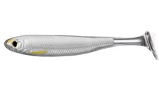 Shad Livetarget Slowroll Shiner Paddle Tail, culoare Silver-Pearl, 8.5cm, 4buc