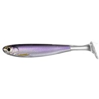 Shad Livetarget Slowroll Shiner Paddle Tail, culoare Silver-Purple, 8.5cm, 4buc - 1