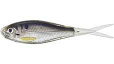 Shad Livetarget Soft Jerkbait, culoare Silver-Smoke, 9cm, 4buc