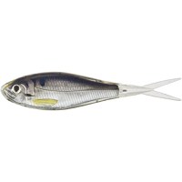 Shad Livetarget Soft Jerkbait, culoare Silver-Smoke, 9cm, 4buc - 1