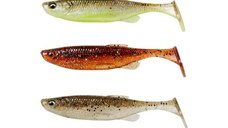 Shad Savage Gear Fat Minnow T-Tail, Clearwater Mix, 9cm, 5buc/plic