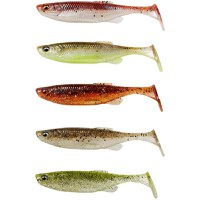 Shad Savage Gear Fat Minnow T-Tail, Clearwater Mix, 9cm, 5buc/plic - 1