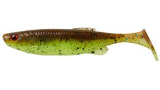 Shad Savage Gear Fat Minnow T-Tail, culoare Chartreuse Pumkin, 7.5cm, 5g, 5buc