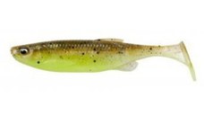 Shad Savage Gear Fat Minnow T-Tail, culoare Green Pearl Yellow, 9cm, 7g, 5buc