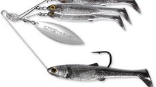Spinnerbait Live Target BaitBall Spinner Rig Large, Smoke/Silver, 14g