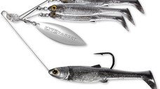 Spinnerbait Live Target BaitBall Spinner Rig Large, Smoke/Silver, 14g