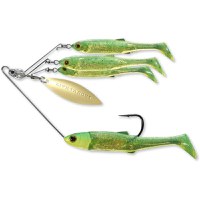 Spinnerbait Livetarget Rig, Medium, culoare Lime Chart-Gold, 11g - 1