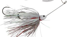 Spinnerbait Savage Gear Da Bush, White Silver Holo Flame, 14cm, 21g