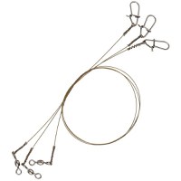 Struna Savage Gear RAW49 Uncoated Trace, 20cm, 0.27mm, 7kg, 3buc/plic - 1