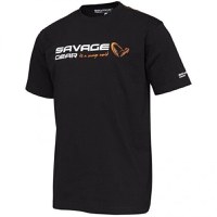 Tricou Savage Gear Signature Logo Black Ink (Marime: S) - 1