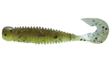 Twister Jackall Wobbring, Green Pumpkin Light Chartreuse, 7.6 cm, 6 buc