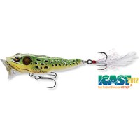 Vobler Livetarget Frog Popper, culoare Green-Yellow, 6.5cm, 7g - 1