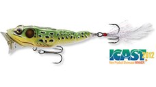 Vobler Livetarget Frog Popper, culoare Green-Yellow, 6.5cm, 7g
