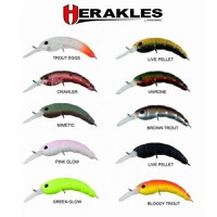 Vobler Moth Trout Area F 3.7cm 2.2gr Matt Black Herakles - 1