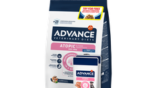 Advance Veterinary Diets Dog Atopic & Food Sensitivity Mini, Pastrav, 1.5 kg + 2x Advance Veterinary Diets Dog Atopic Derma Care, 150 g