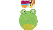 All For Paws, Jucarie Bouncy Frog pentru caini, 10x9,5x8 cm