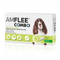 Amflee Combo Dog, 134 mg M (10-20 kg) x 3 pipete - 1