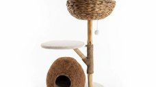 Ansamblu de joaca pisici, Meraki Home, Coconut Nest, 60x42x39 cm