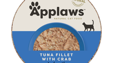 Applaws Succulent Tuna Fillet with Crab, 60 g
