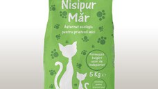 Asternut igienic natural, nisip pentru pisici, Nisipur Mar, bentonita, 5 kg