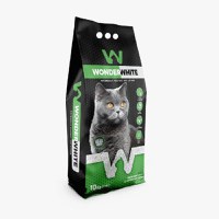 Asternut Pisica WONDERWHITE 5 kg cu aroma de Aloe Vera - 1