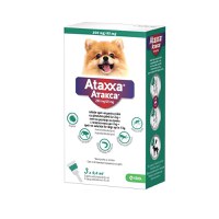 Ataxxa Dog - pipete antiparazitare pentru caini de talie foarte mica <4 KG (3 pipete) - 1